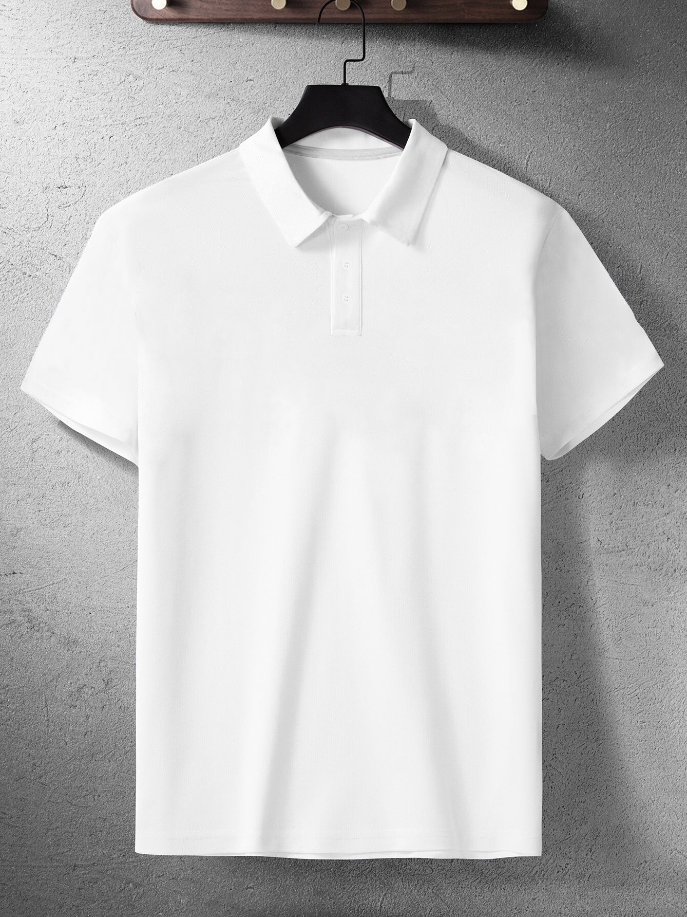PYPR Summer Solid Polo Shirt For Men-White-BE1589/BR13820