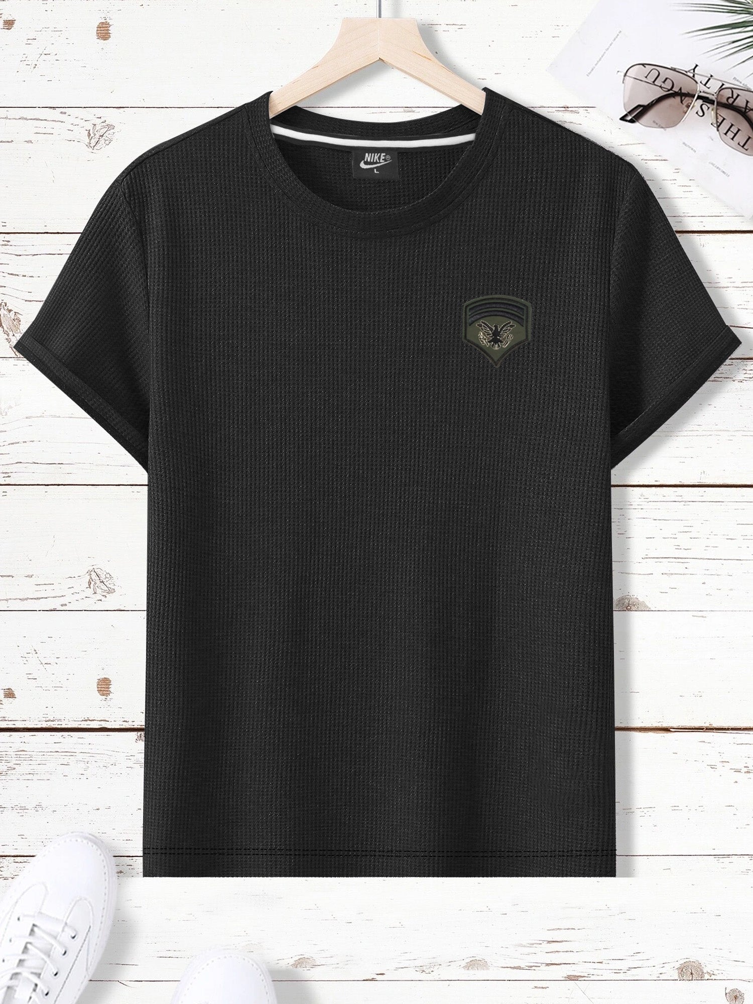 NK Thermal Under Jacket Half Sleeve Shirt For Men-Black-SP1256/RT2311