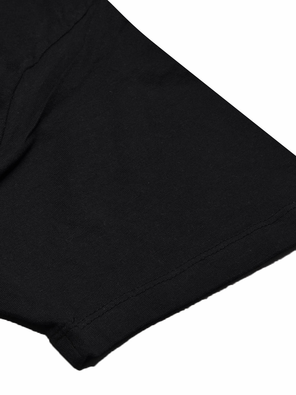 47 Single Jersey Crew Neck Tee Shirt For Men-Black with Print-BE1008/BR13248