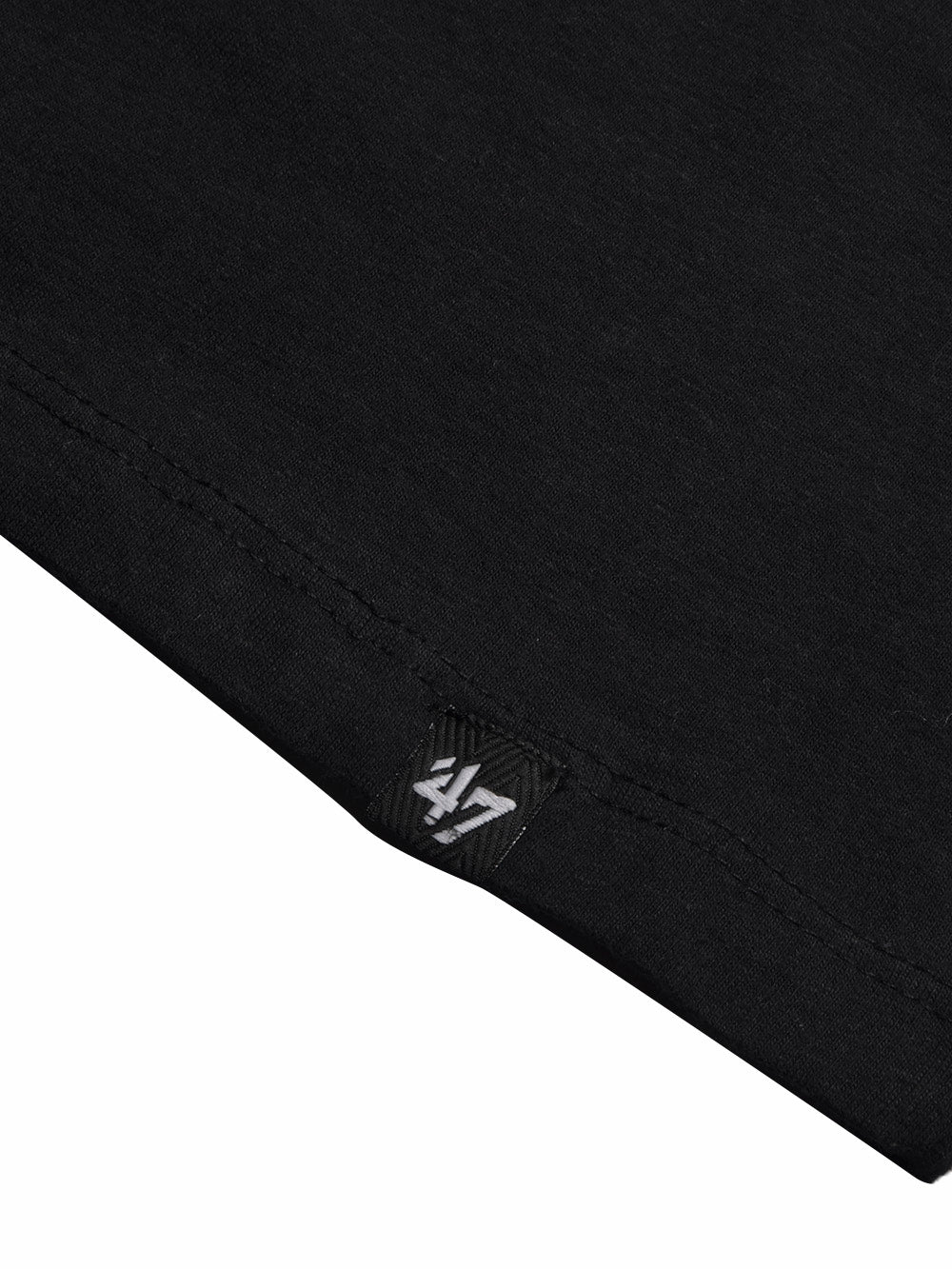 47 Single Jersey Crew Neck Tee Shirt For Men-Black with Print-BE1008/BR13248