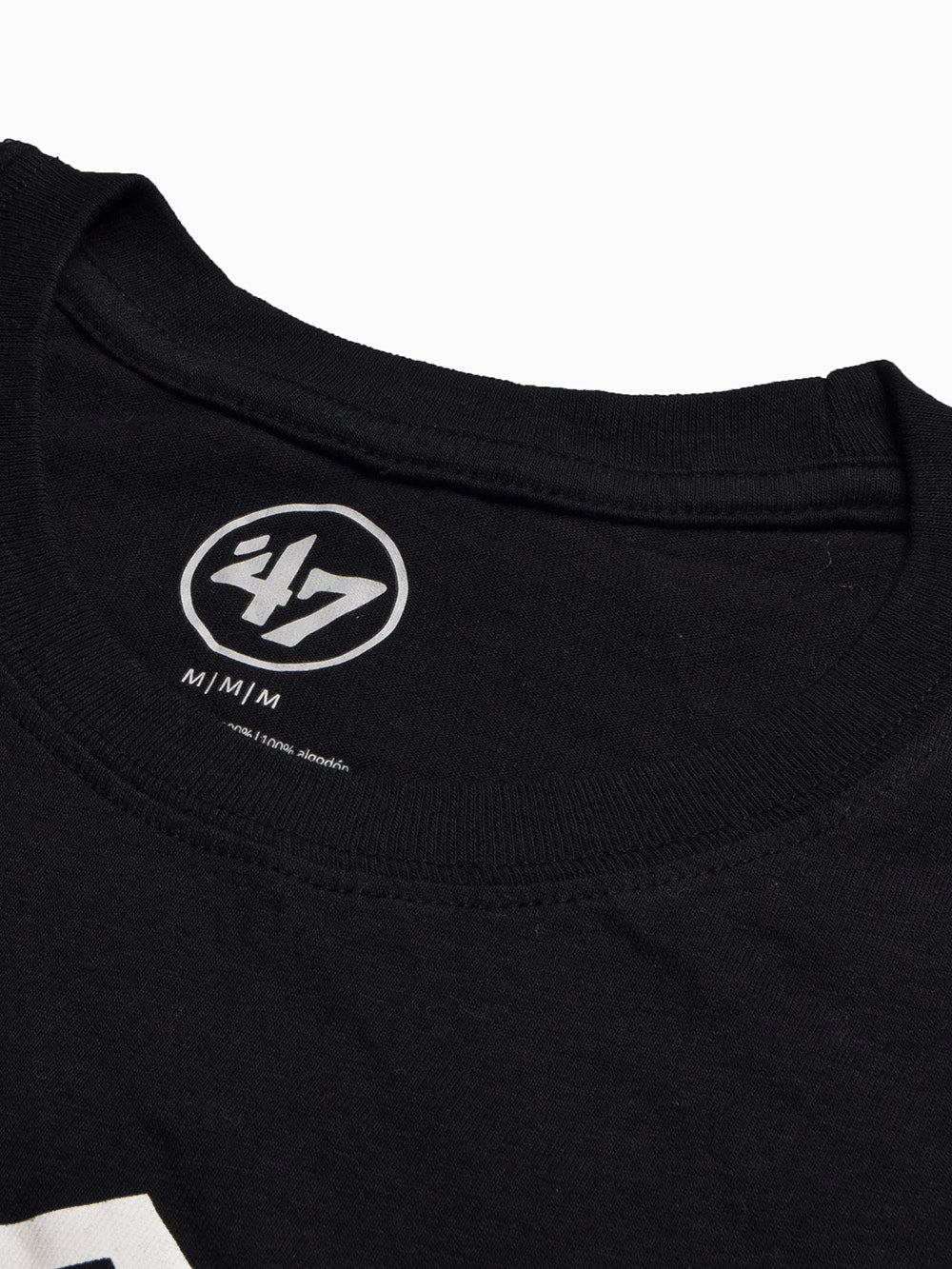 47 Single Jersey Crew Neck Tee Shirt For Men-Black with Print-BE1021/BR13256