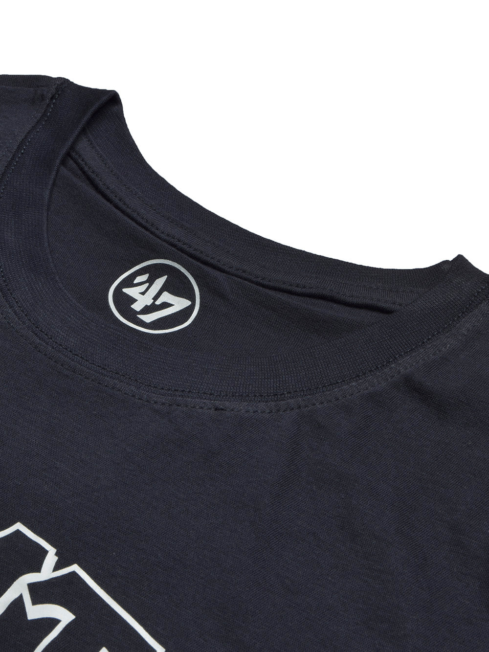 47 Single Jersey Crew Neck Tee Shirt For Men-Navy with Print-BE909/BR13171