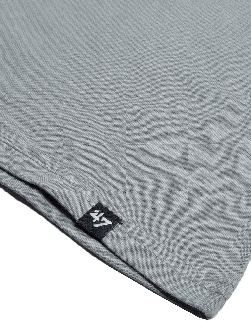 47 Single Jersey Crew Neck Tee Shirt For Men-Slate Grey with Print-BE903/BR13165