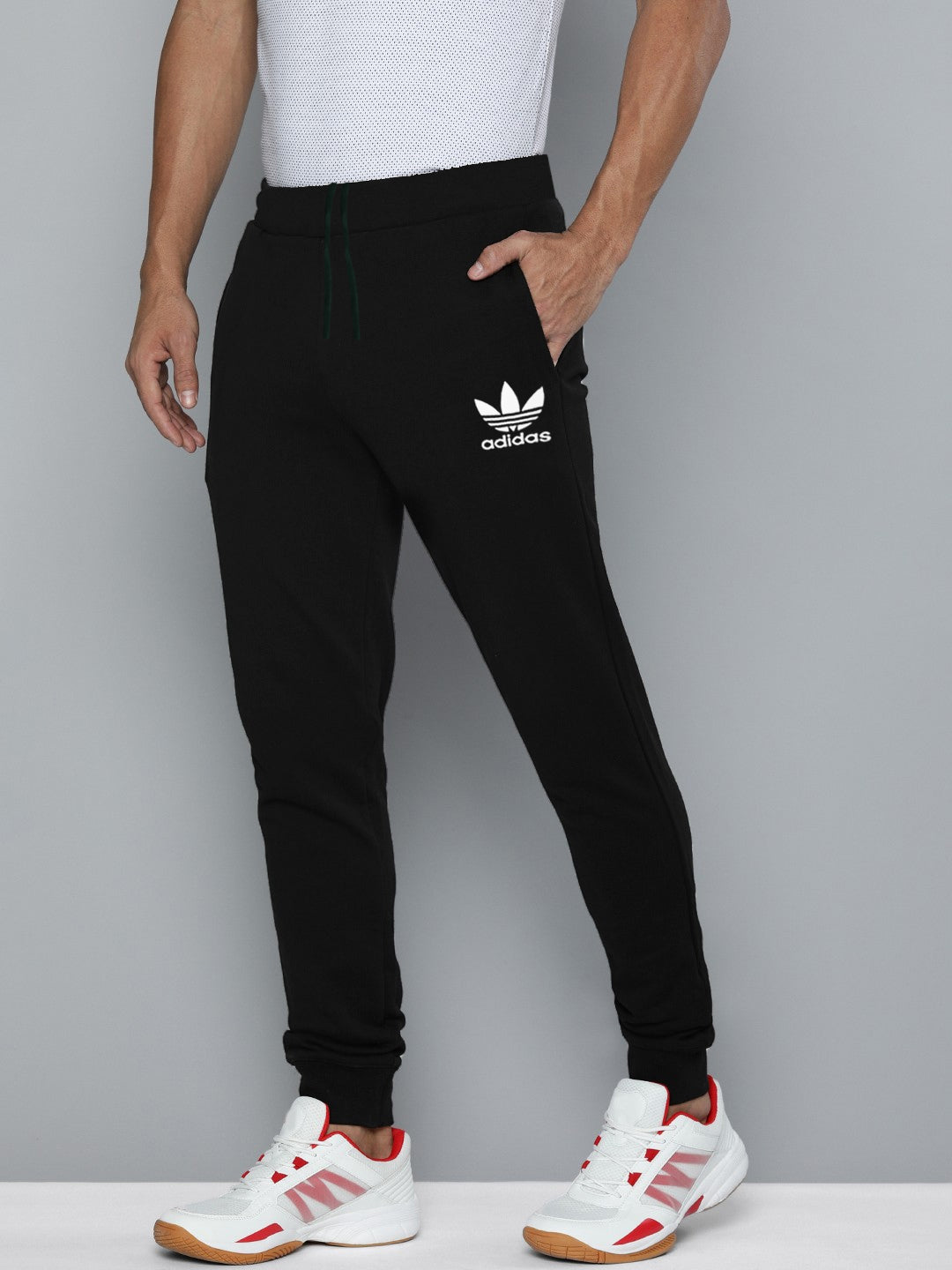 ADS Fleece Jogger Sweatpant For Men-Black-BE2673