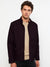 Pauldyar Stylish Suede Coat For Men-Dark Maroon-BE248
