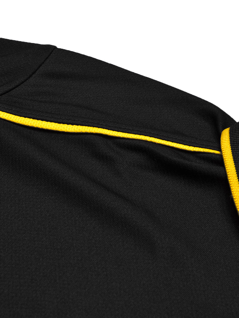 Cloke Active Wear Polo Shirt For Kids-Black & Yellow-BE1360