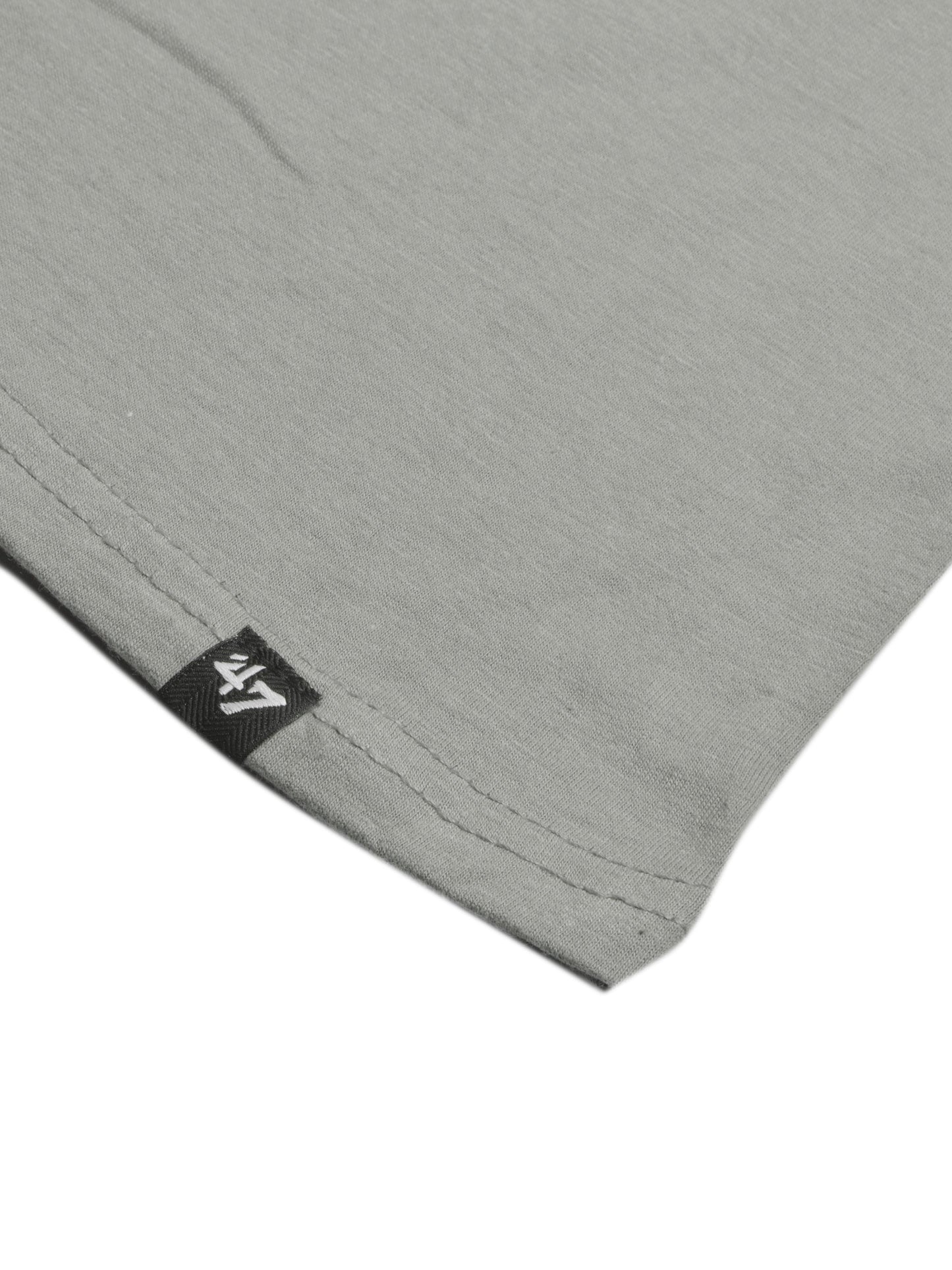 47 Single Jersey Crew Neck Tee Shirt For Men-Slate Grey with Print-SP1654/RT2394