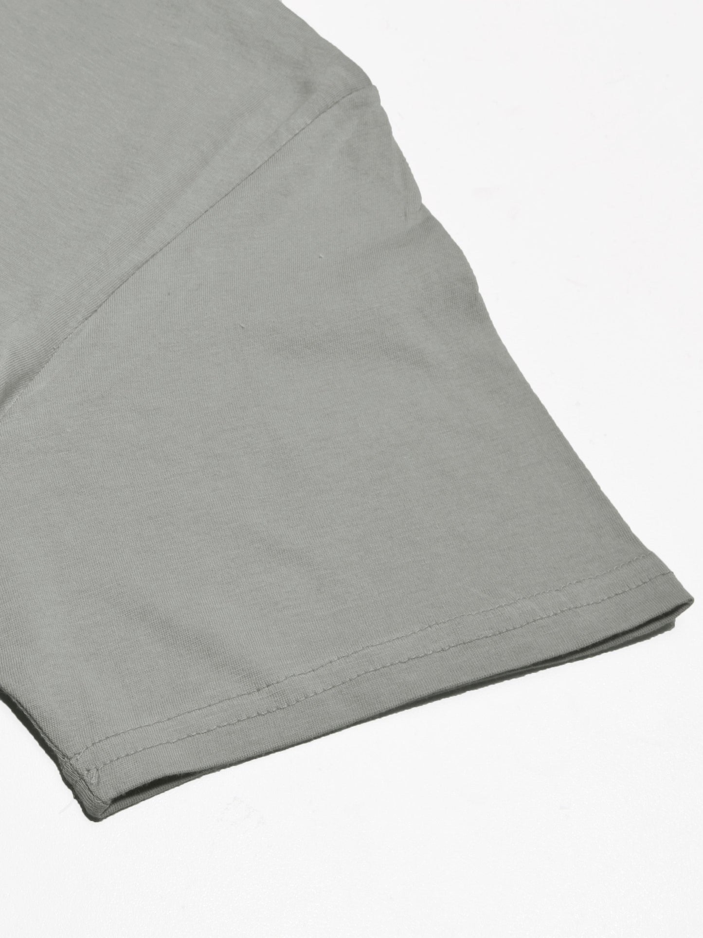 47 Single Jersey Crew Neck Tee Shirt For Men-Slate Grey with Print-SP1655/RT2395