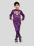 U.S Polo Assn Fleece Tracksuit For Kids-Purple-BE102/BR917