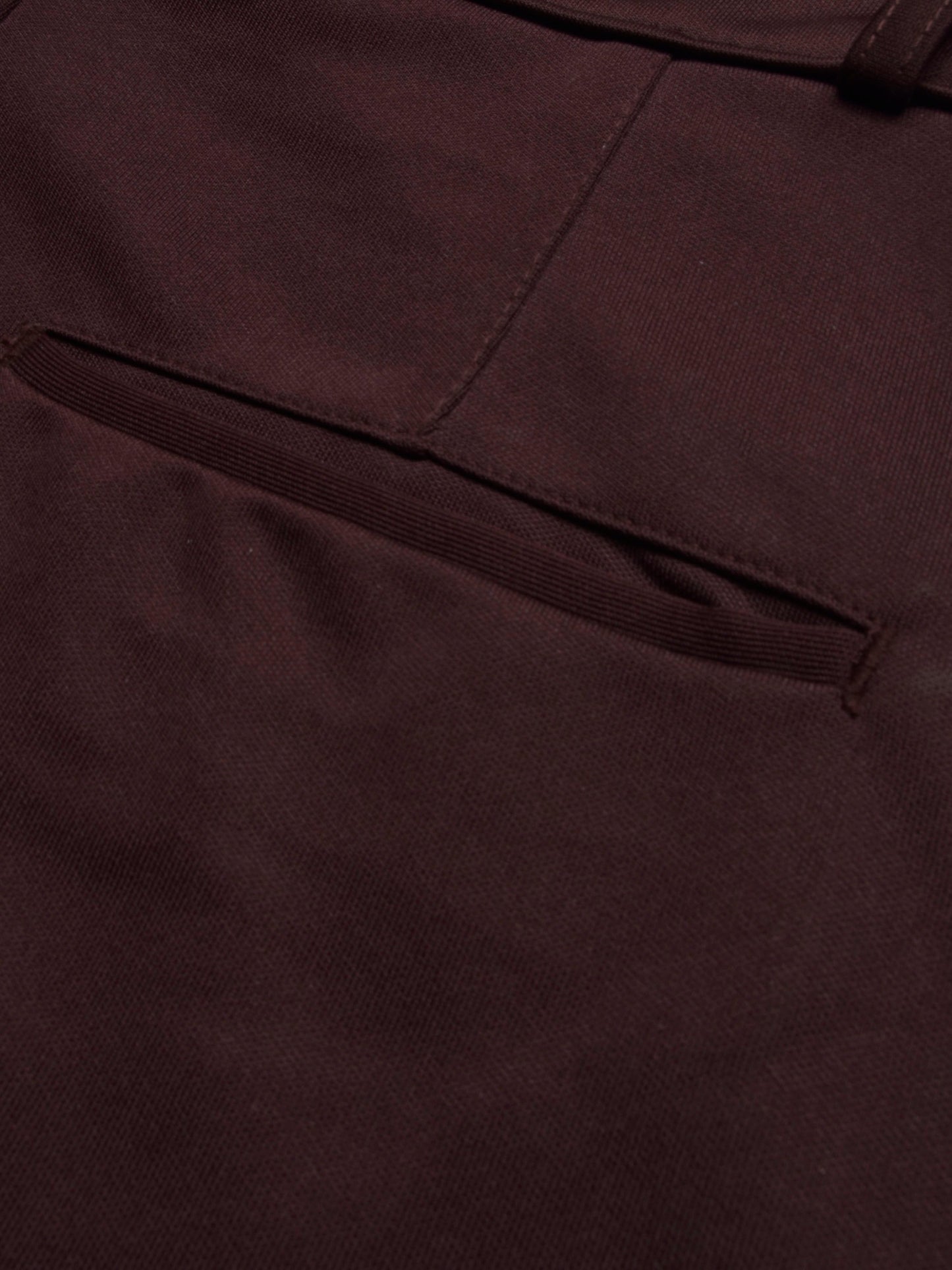 Louis Vicaci Interlock Stretchy Slim Fit Pent For Men-Maroon-SP1788/RT2438
