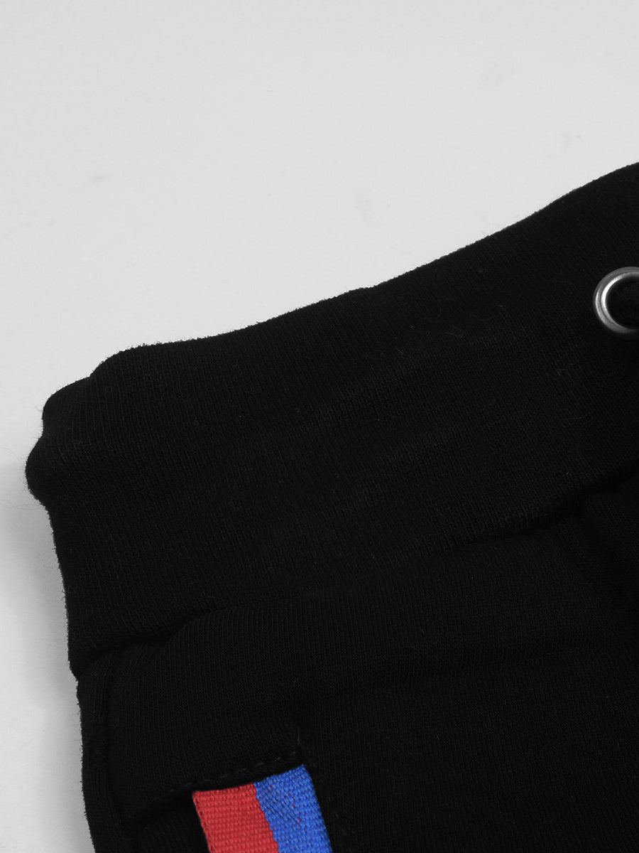 ADS Fleece Slim Fit Jogger Trouser For Kids-Black With Assorted Pockets-SP915/Rt2172