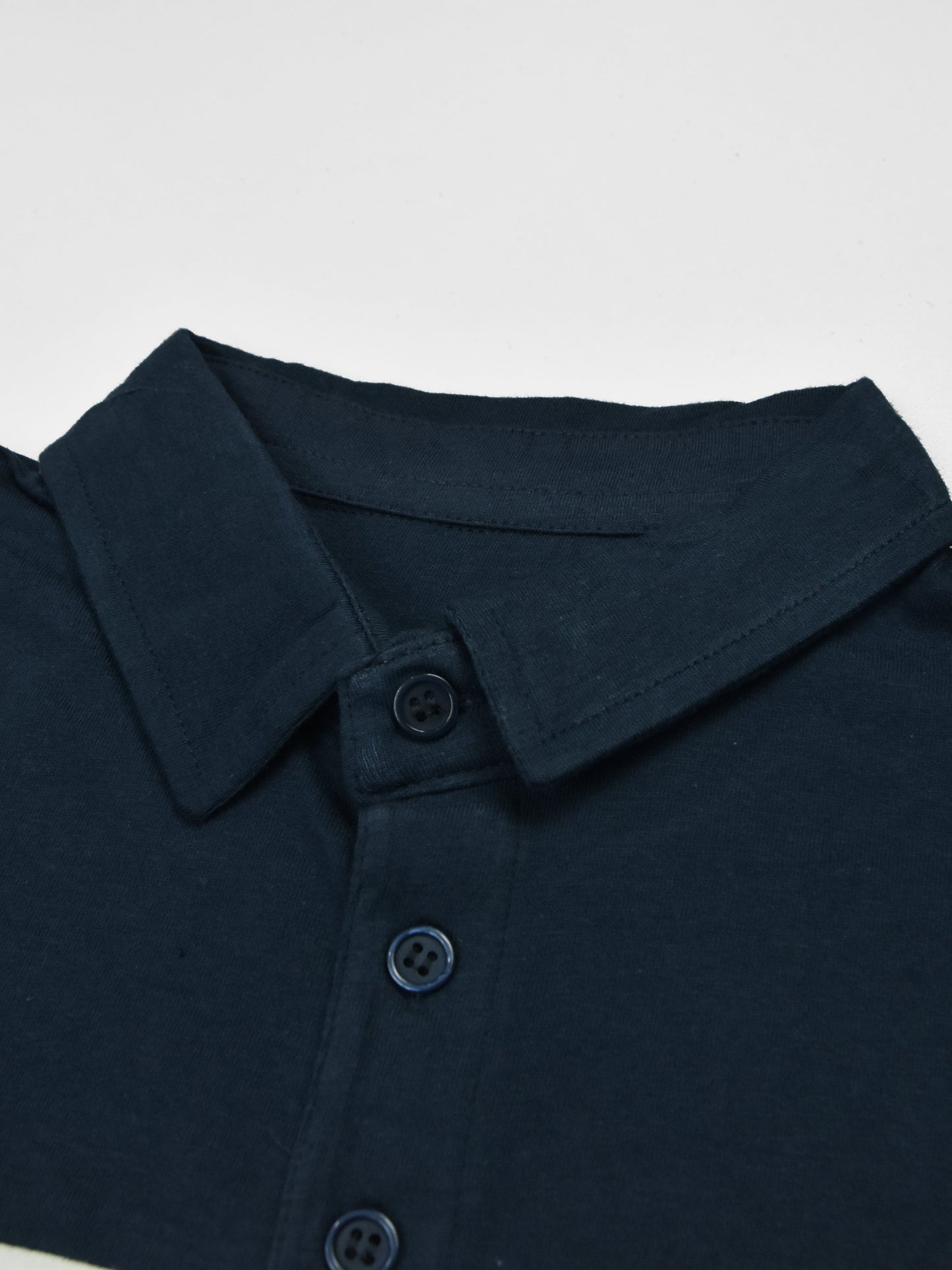 NXT Summer Polo Shirt For Men-Dark Navy With White & Sky Stripe-SP1450/RT2338