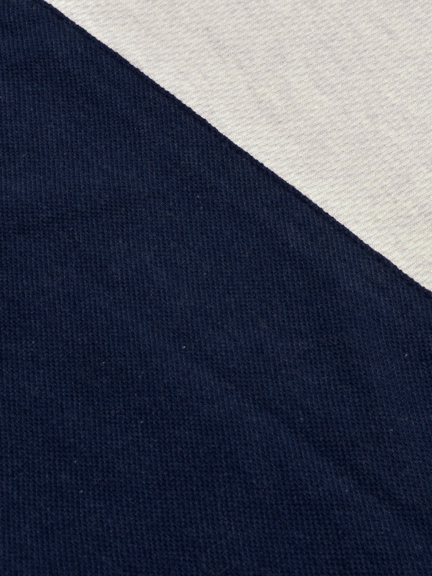LV Crew Neck Long Sleeve Thermal Tee Shirt For Kids-Off White with Navy & Grey-BE970/BR13217