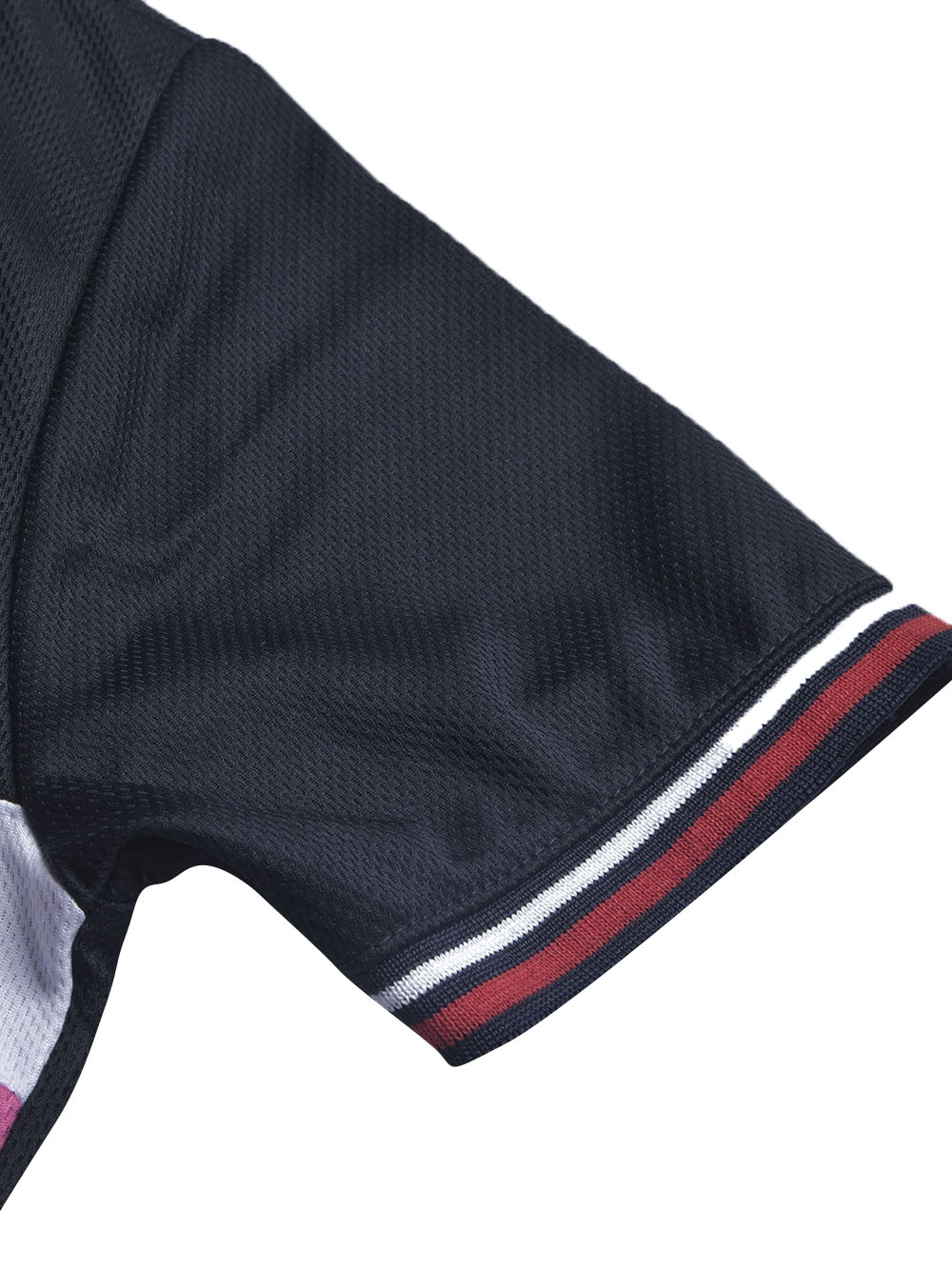 LV Summer Active Wear Polo Shirt For Men-Navy with White & Pink Panels-BE1708/BR13917