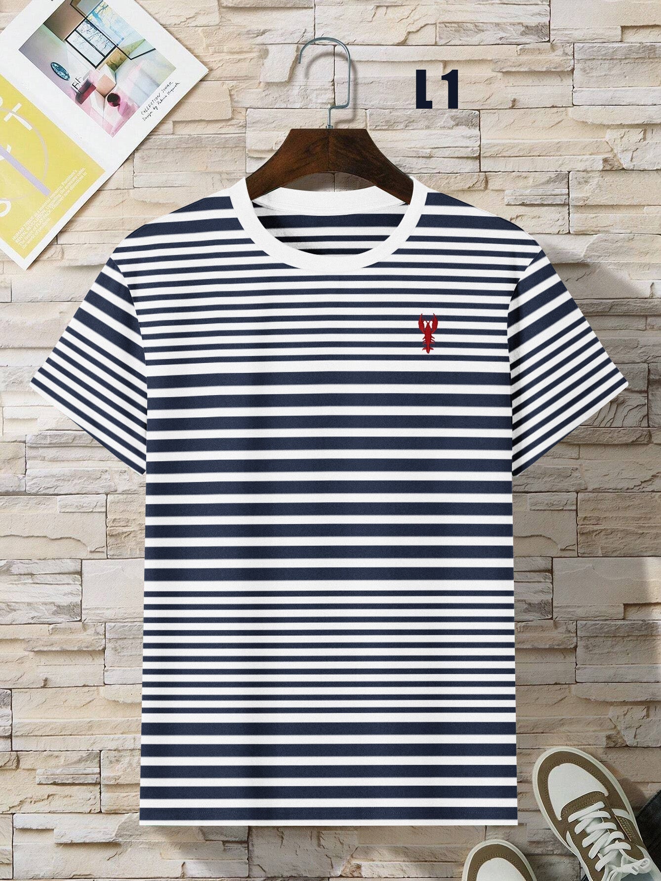Next Single Jersey Crew Neck Tee Shirt For Men-BE1681