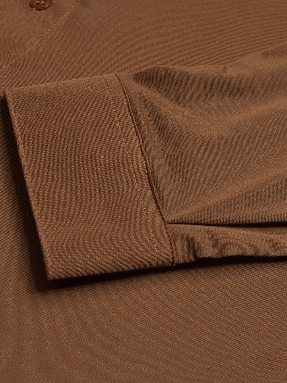 Louis Vicaci Super Stretchy Slim Fit Long Sleeve Summer Formal Casual Shirt For Men-Brown-BE1268/BR13512