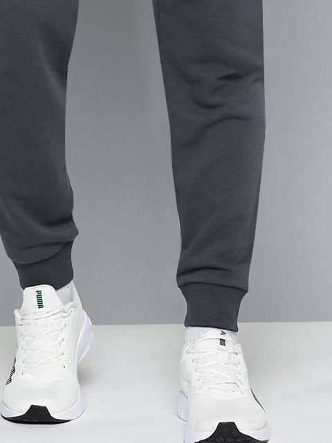 NK Terry Fleece Jogger Sweatpant For Men-Grey Melange-BE2686