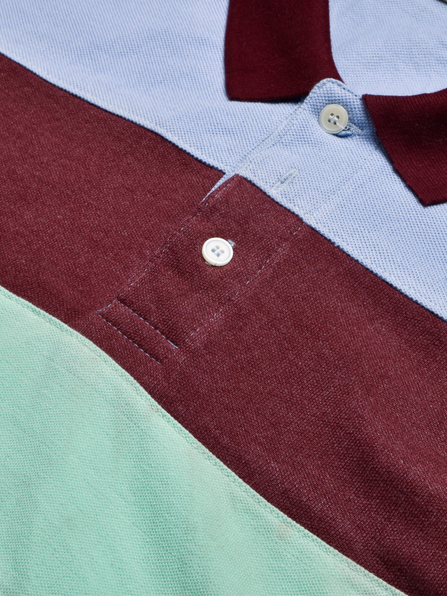 NXT Summer Polo Shirt For Men-Grey with Green & Maroon Stripe-BE710/BR12963