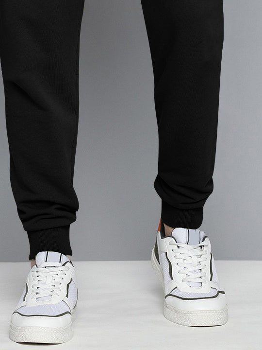 NXT Terry Fleece Jogger Sweatpant For Men-Black-BE2677