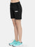 Nyc Polo Terry Fleece Short For Ladies-Black-SP162