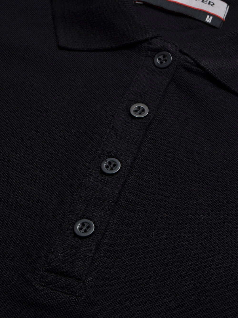PYPR Summer Solid Long Sleeve Polo Shirt For Women-Black-BE1642/BR13873