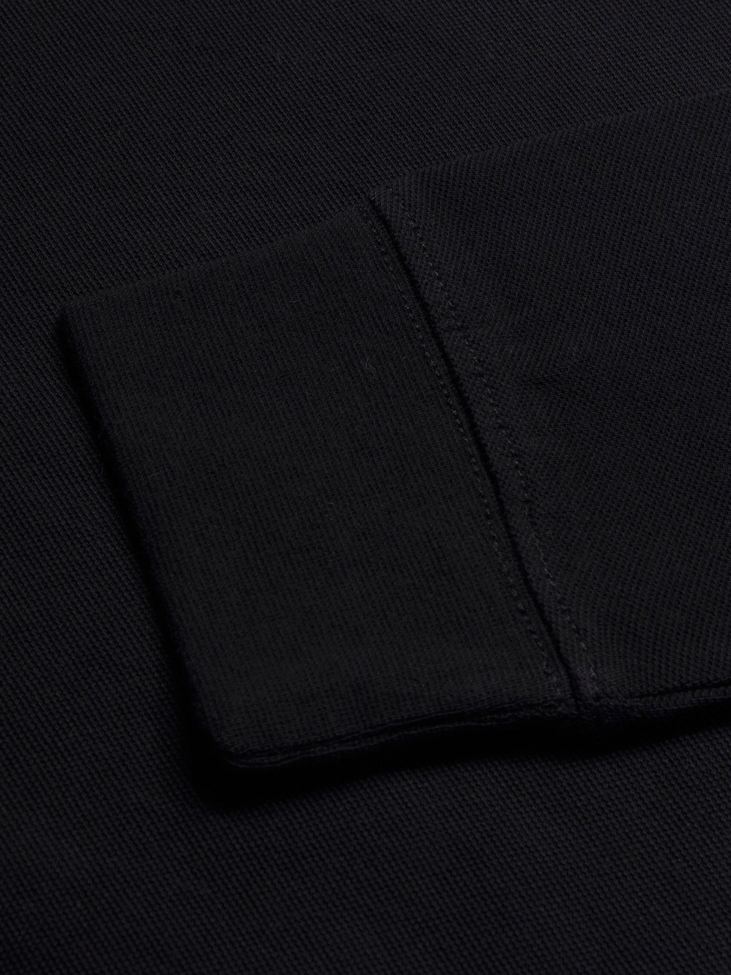 PYPR Summer Solid Long Sleeve Polo Shirt For Women-Black-BE1642/BR13873