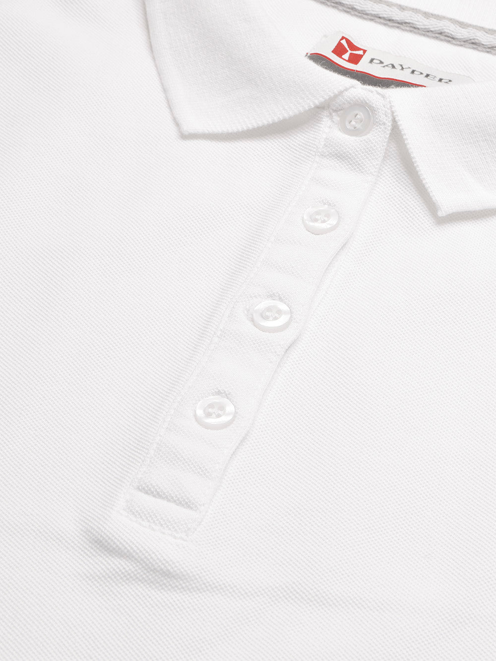 PYPR Summer Solid Long Sleeve Polo Shirt For Women-White-BE1645/BR13876