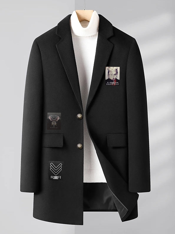 Concept New Elegant Gentleman Casual Coat For Men-Black-SP1022/RT2182