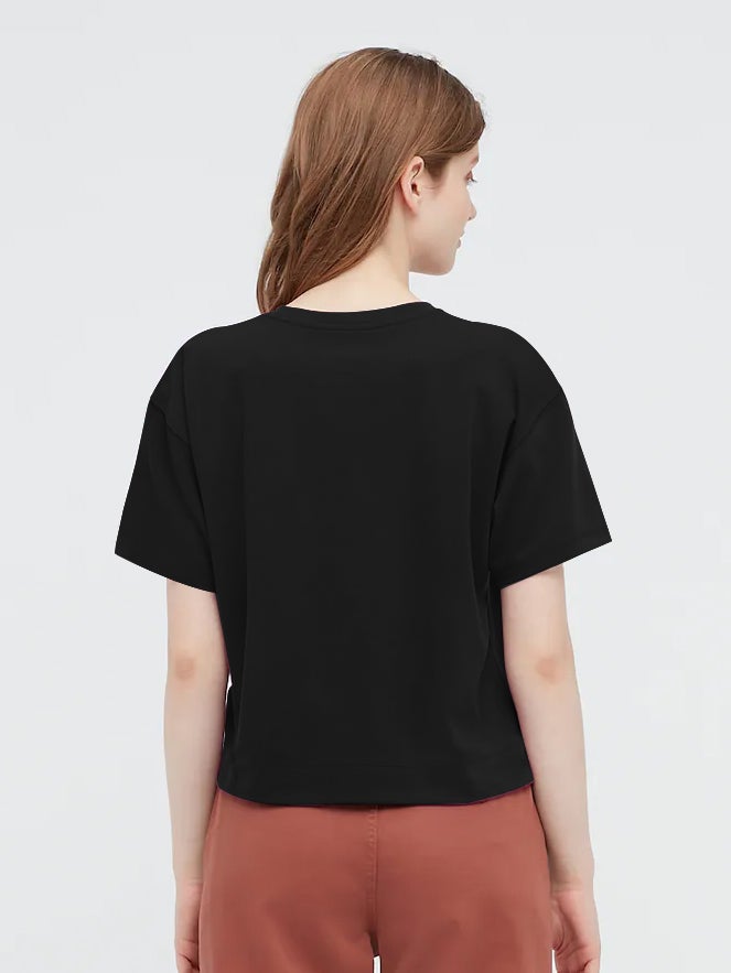 NK Terry Fleece Dri Sleeve Sweatshirt For Ladies-Black-SP703