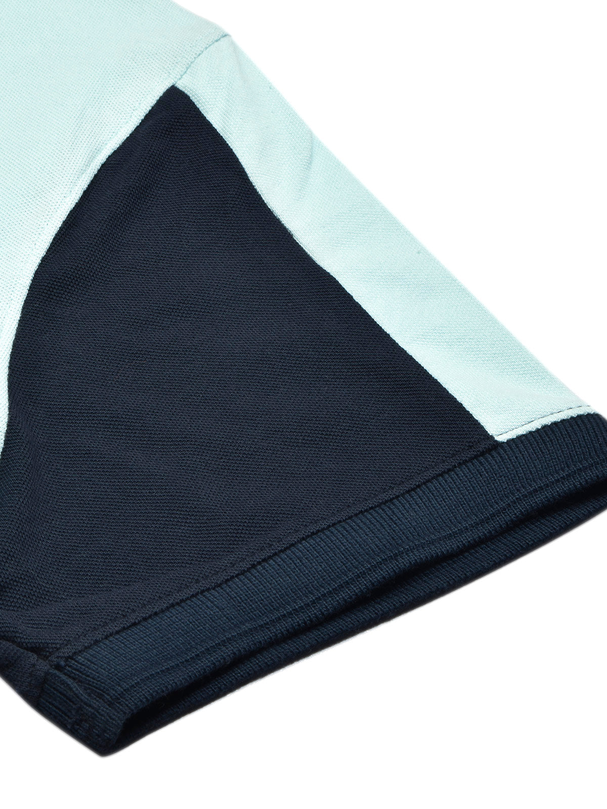 LV Summer Polo Shirt For Men-Light Cyan & Dark Navy-BE676/BR12929