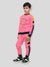 U.S Polo Assn Fleece Tracksuit For Kids-Pink-BE92/BR911