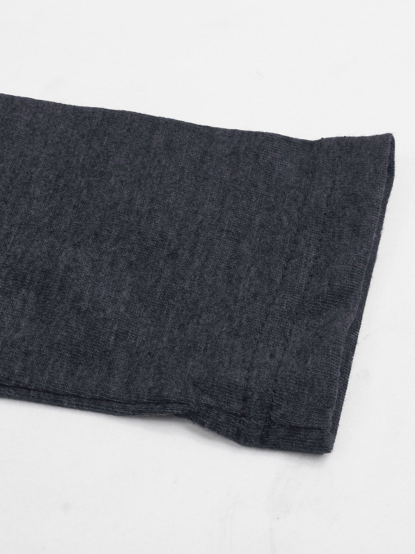 US POLO ASSN Single Jersey Long Sleeve Tee Shirt For Kids-Blue & Charcoal Melange-BE1156