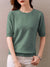Full Fashion Wool Sweatshirt For Women-Cyan Green-BE381