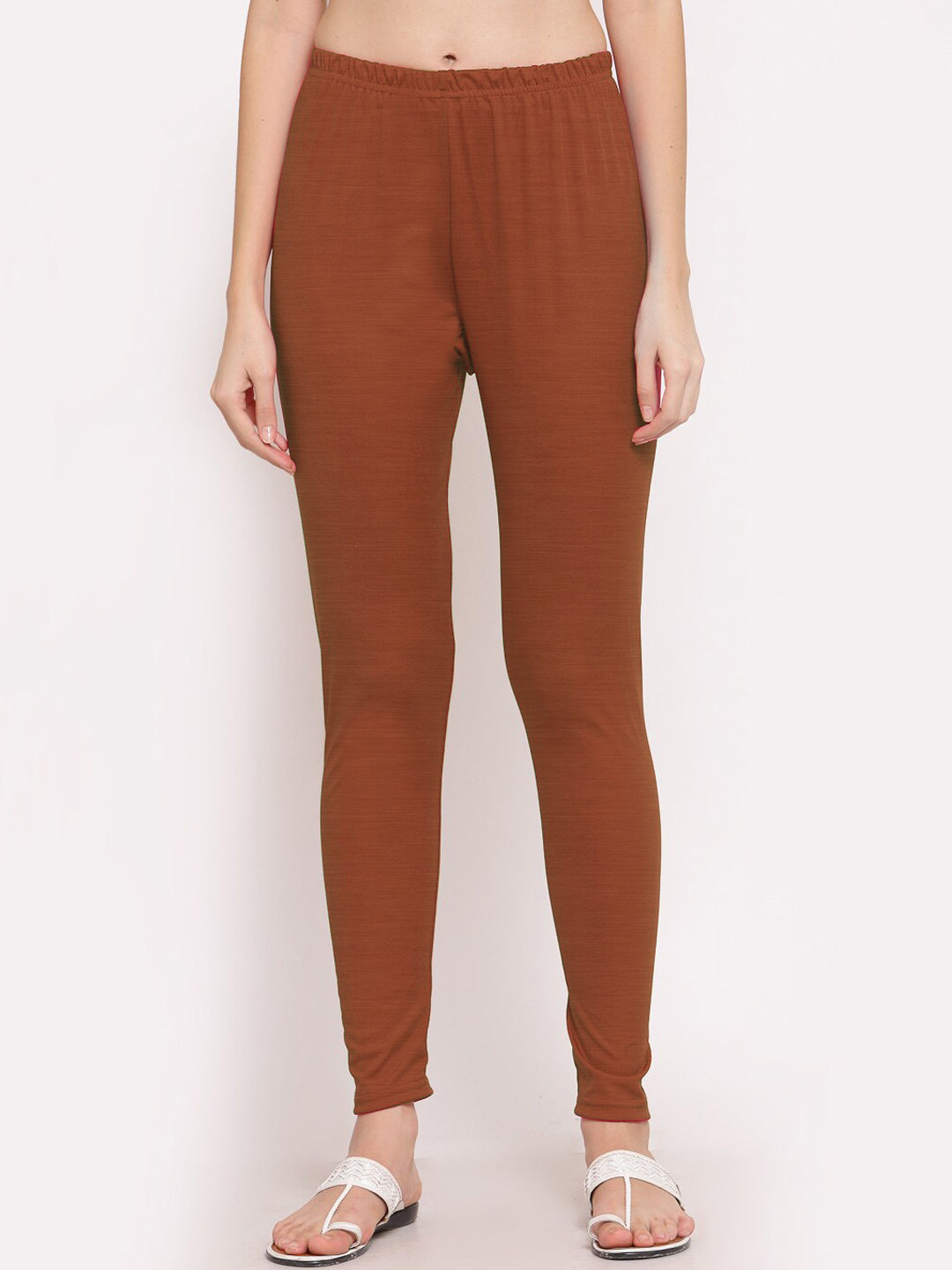 Bella Couture Summer Leggings For Ladies-Coral Brown-SP2041