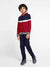 Next Full Zipper Fleece Track Suit For Kids-Dark Red & Navy-SP983
