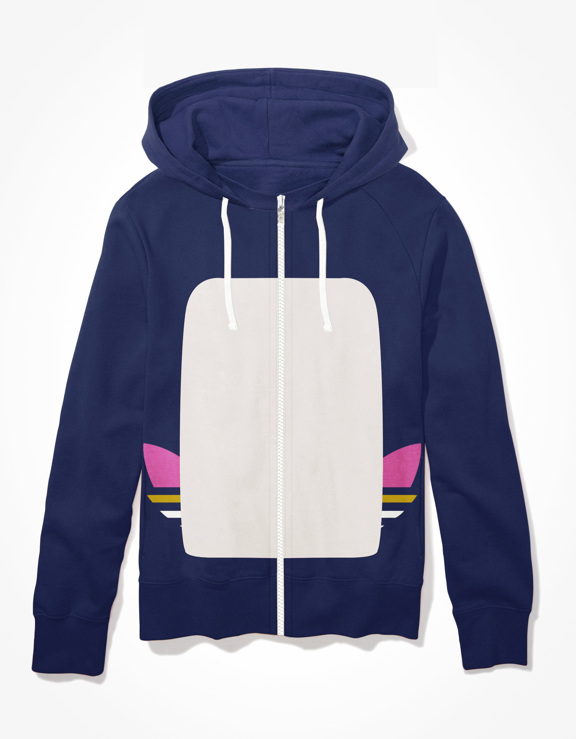 Next Terry Fleece Zipper Hoodie For Men-Navy-SP236