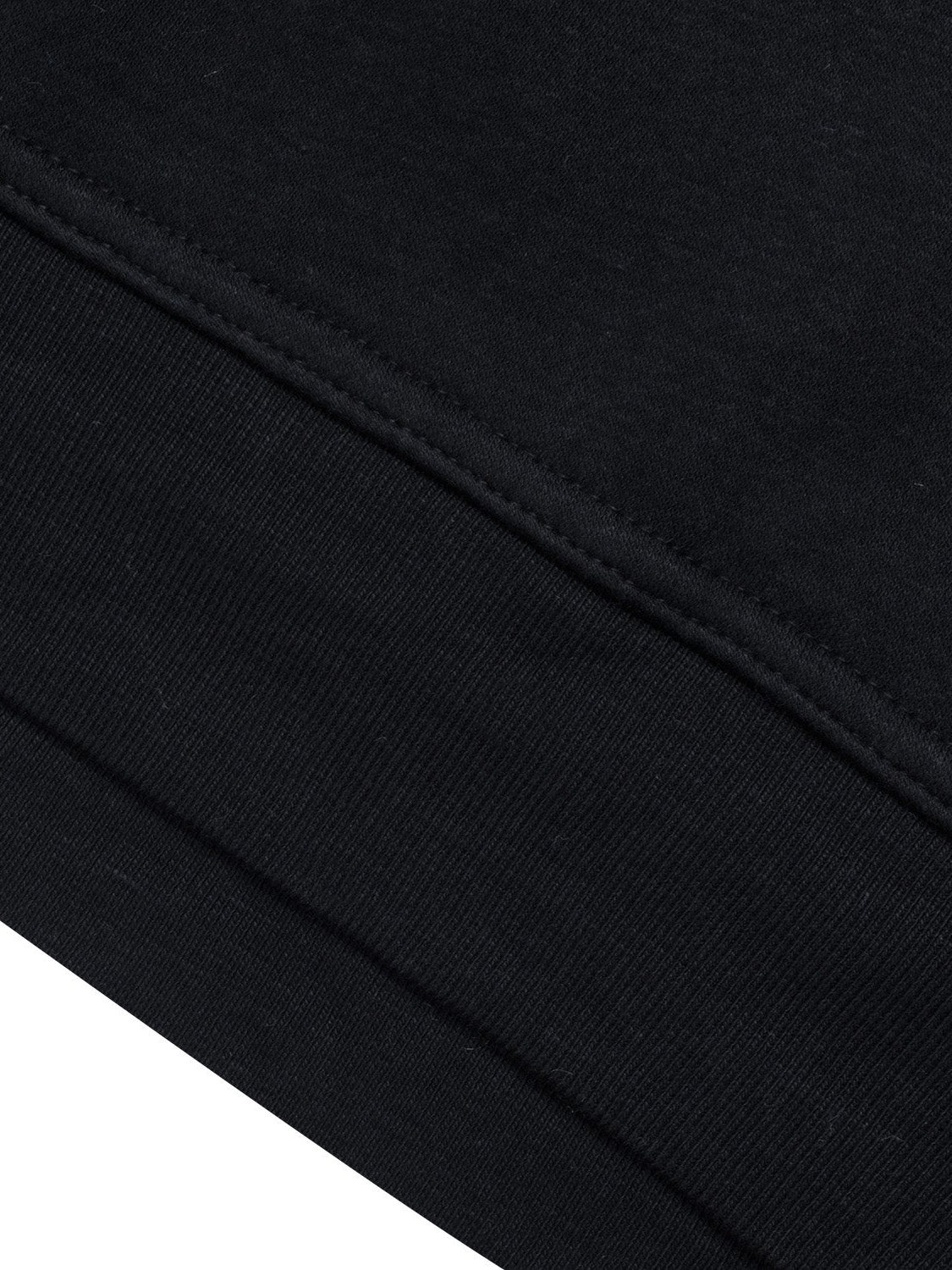 P&B Fleece Pullover Hoodie For Men-Black With Burgundy Melange Panel-SP637