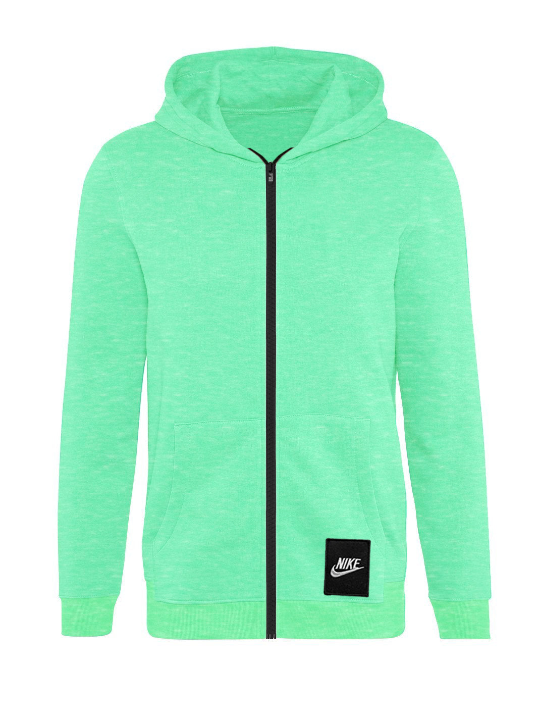 NK Fleece Zipper Hoodie For Men-Cyan Green-SP658