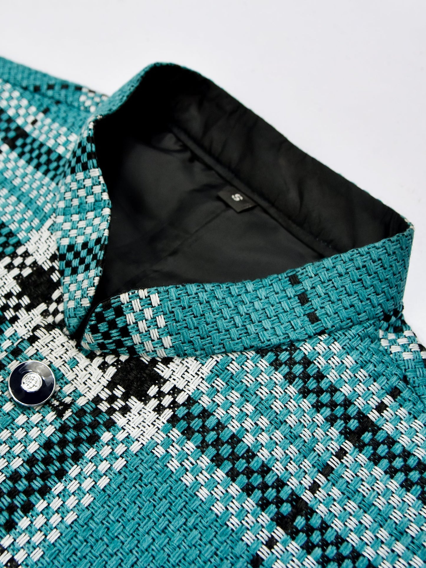 Crown Premium Quality Stylish Waistcoat For Men-Sea Green Allover Texture-BR245/SP24
