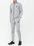 Louis Vicaci Fleece Zipper Tracksuit For Men-Grey Melange-SP274/RT1351