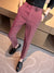 Louis Vicaci Interlock Stretchy Slim Fit Lycra Pent For Men-Light Magenta-BR453