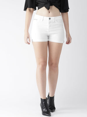 Old Navy Grinding Denim Short For Ladies-White-BR139