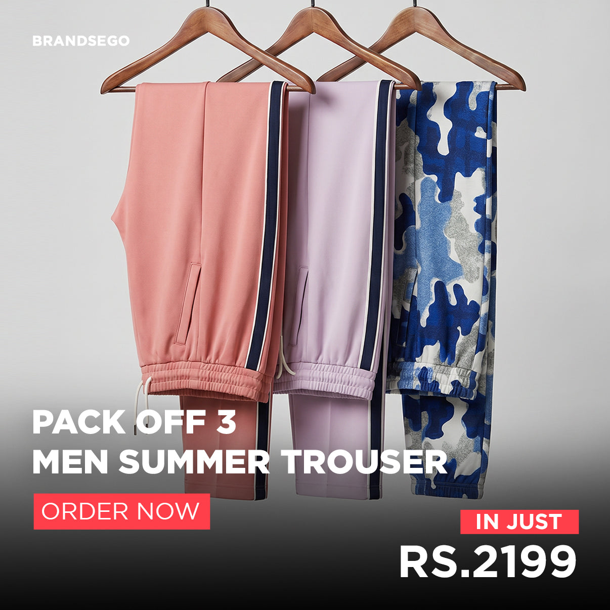 Pack of 3 Summer Trousers