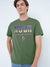 47 Single Jersey Crew Neck Tee Shirt For Men-Green with Print-SP1661