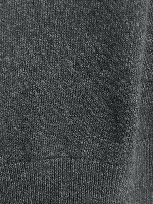 Full Fashion Crew Neck Wool Sweater For Men-Charcoal Melange-SP1107/RT2249