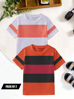 Pack Of 2 Single Jersey Tee Shirt For Kids