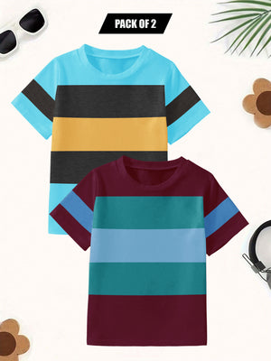 Pack Of 2 Single Jersey Tee Shirt For Kids