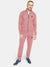 Louis Vicaci Fleece Zipper Tracksuit For Men Coral  Pink Melange-SP286