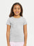 Knight Wear Short Sleeve Shirt For Girls-Grey Melange-SP2835