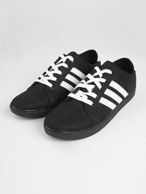 Men Preprignan Stylish Design Sneaker Shoes-Black-BR192